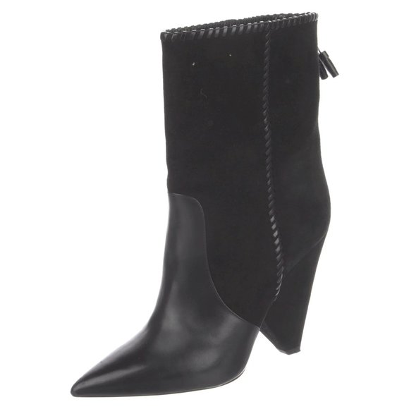 Saint Laurent Black Ankle Boots - Picture 1 of 8